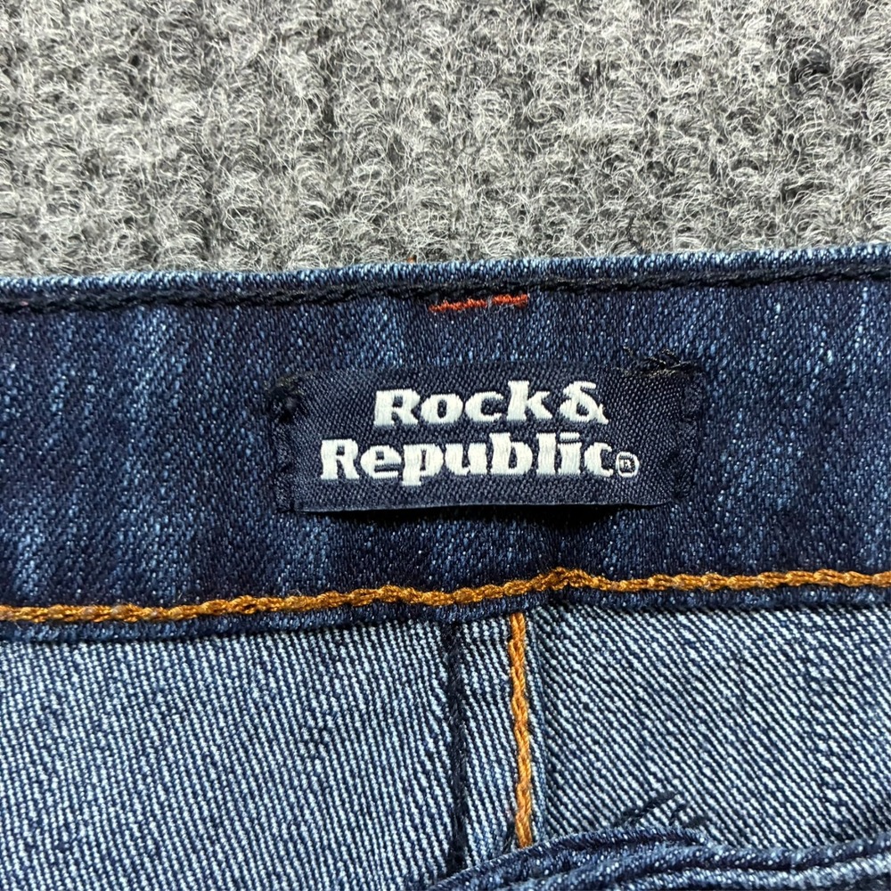 Rock & Republic Womens Jeans Size 30 Blue Denim Victoria Beckham Madrid Designer - Picture 3 of 11